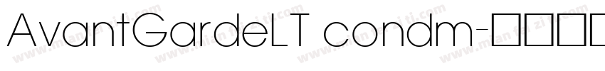 AvantGardeLT condm字体转换